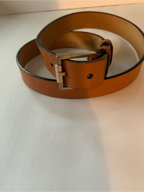 Jil Sander Accessories - Jil Sander Tan Leather Belt - Classic Casual Style 95